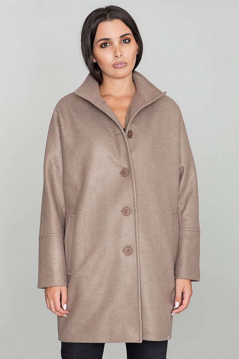 Norivelle Kimono-Style Lined Coat