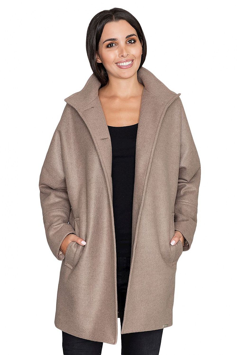 Norivelle Kimono-Style Lined Coat