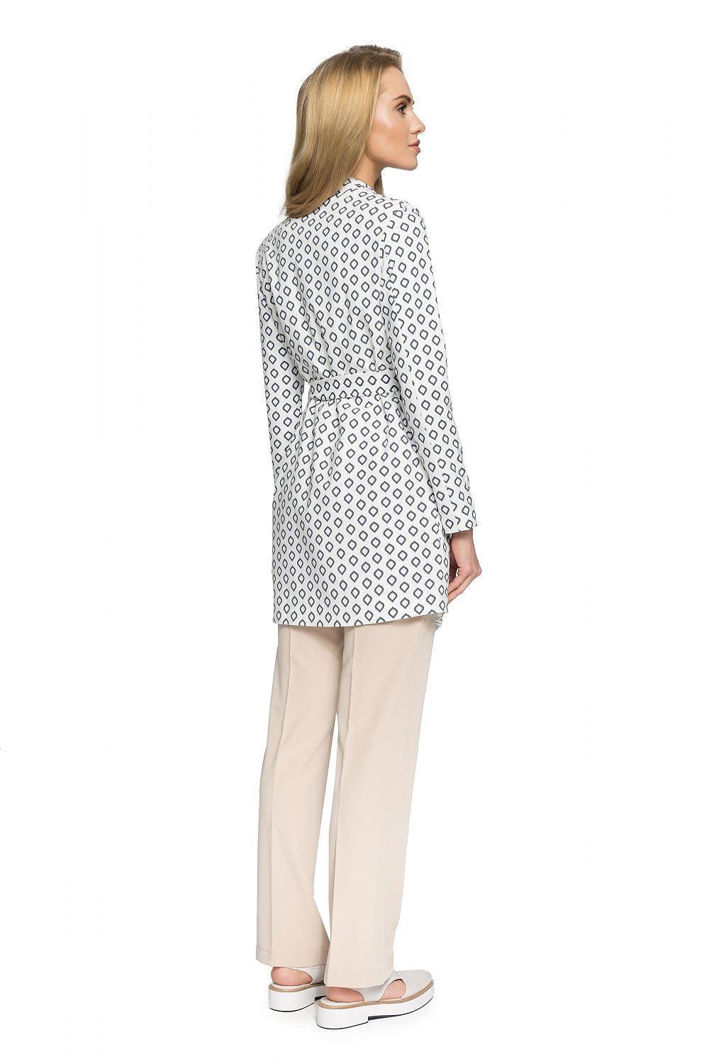 Orvianne Printed Belted Midi Coat