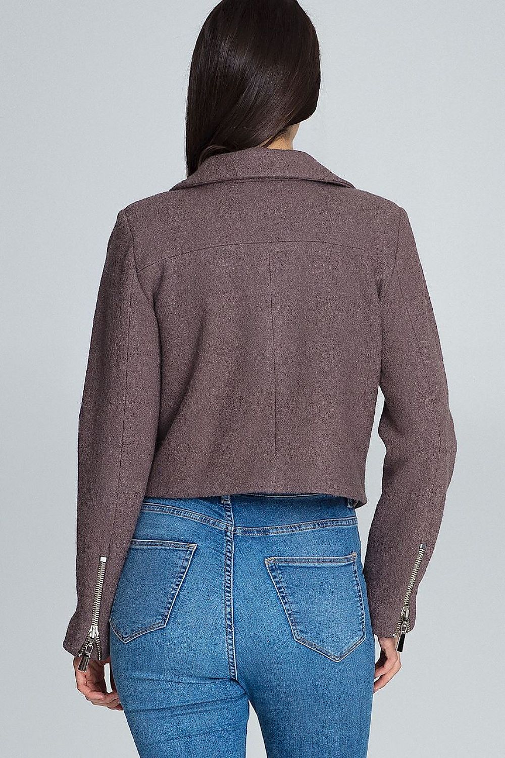 Veylisse Wool-Blend Zippered Ramonesque Jacket