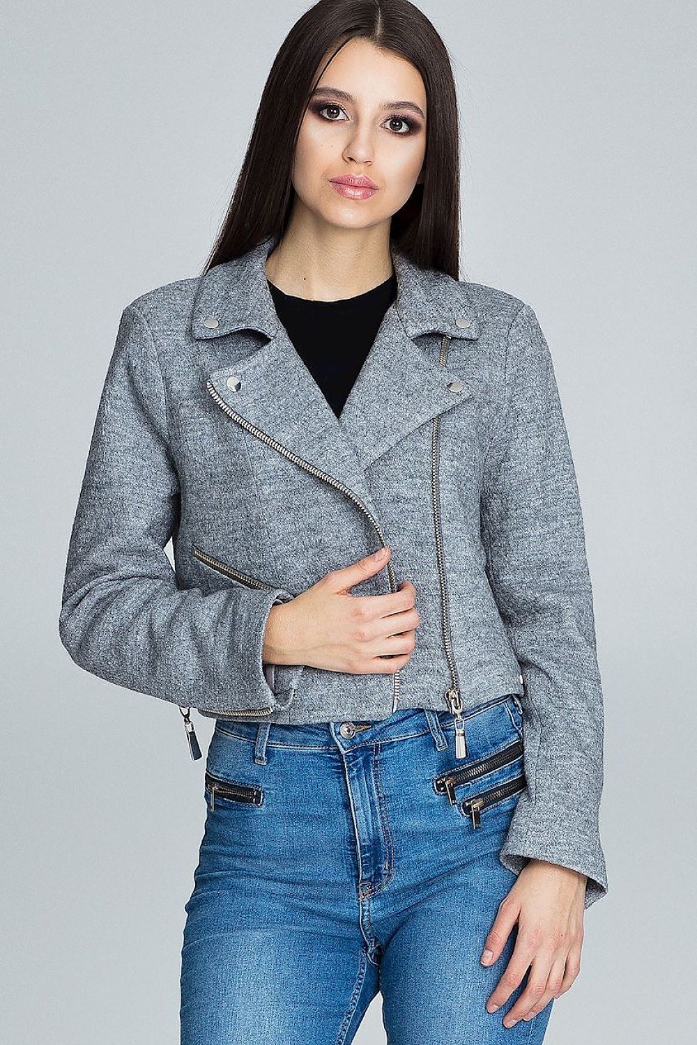Veylisse Wool-Blend Zippered Ramonesque Jacket