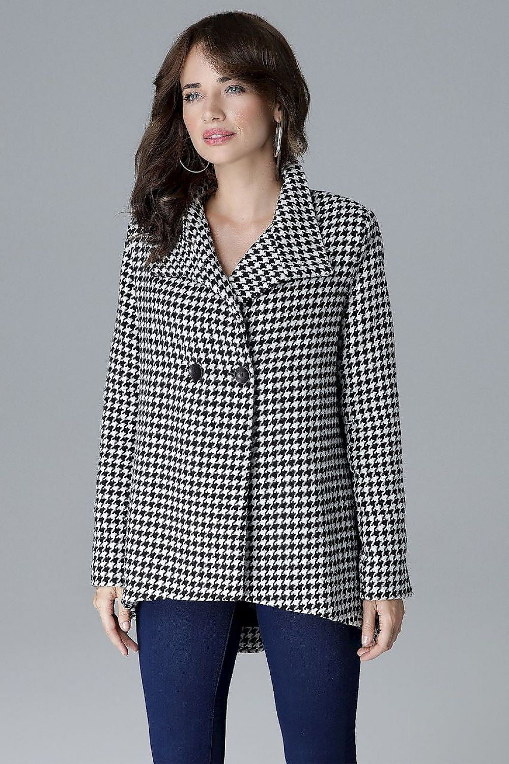 Arvennise Stand-Collar Jacket with Modern Details