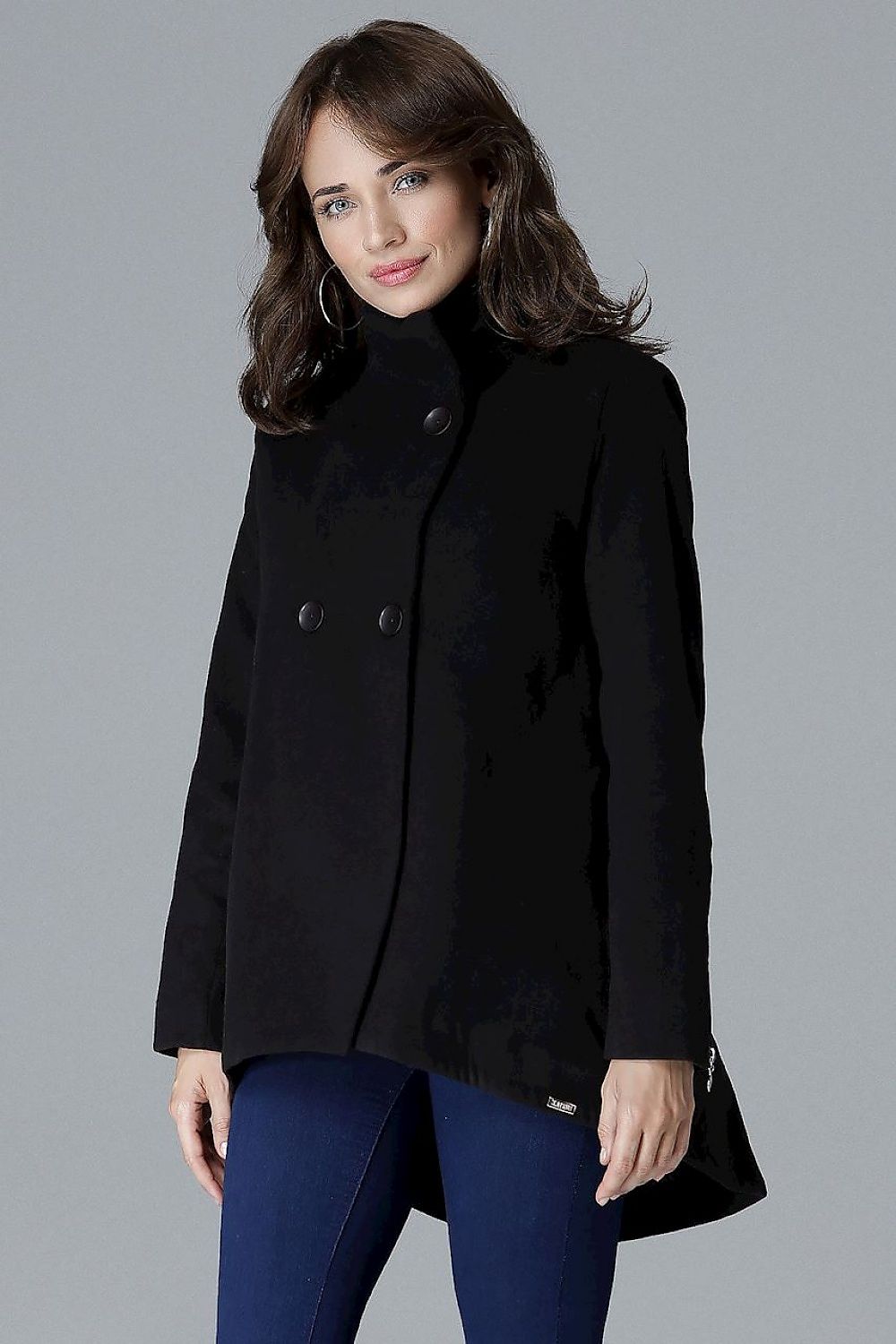 Arvennise Stand-Collar Jacket with Modern Details