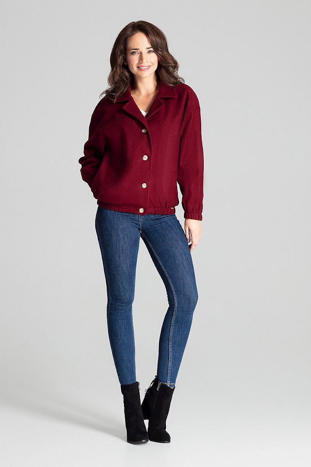 Cerythra Short Grey Loose-Fit Jacket