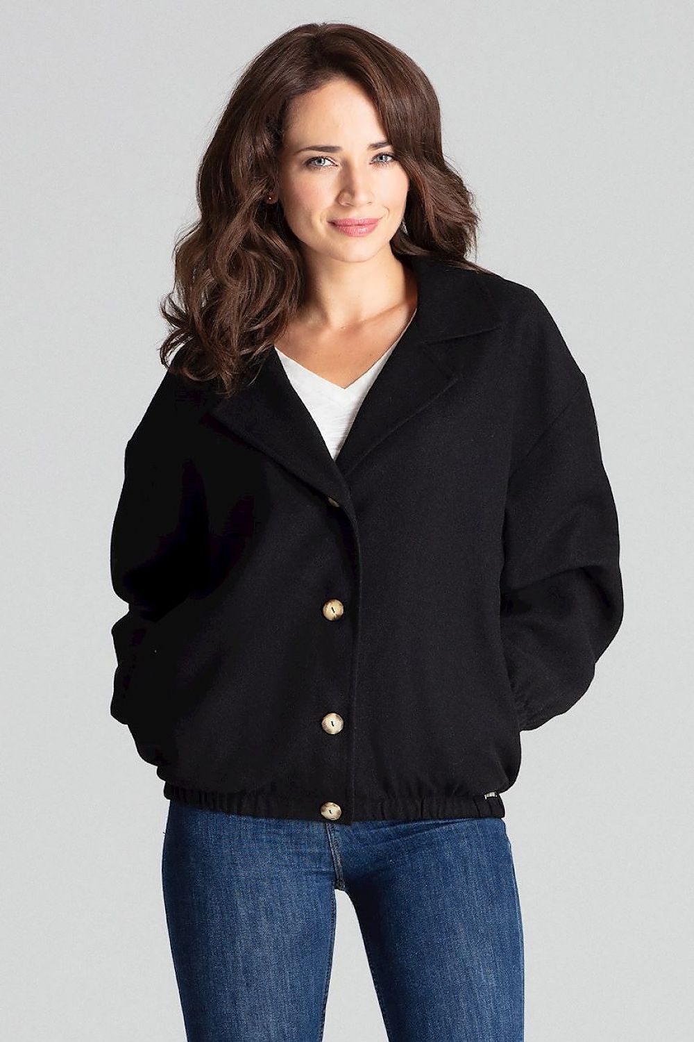 Cerythra Short Grey Loose-Fit Jacket