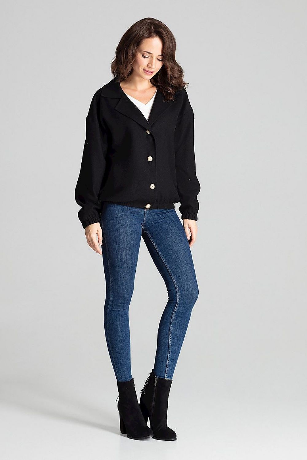 Cerythra Short Grey Loose-Fit Jacket