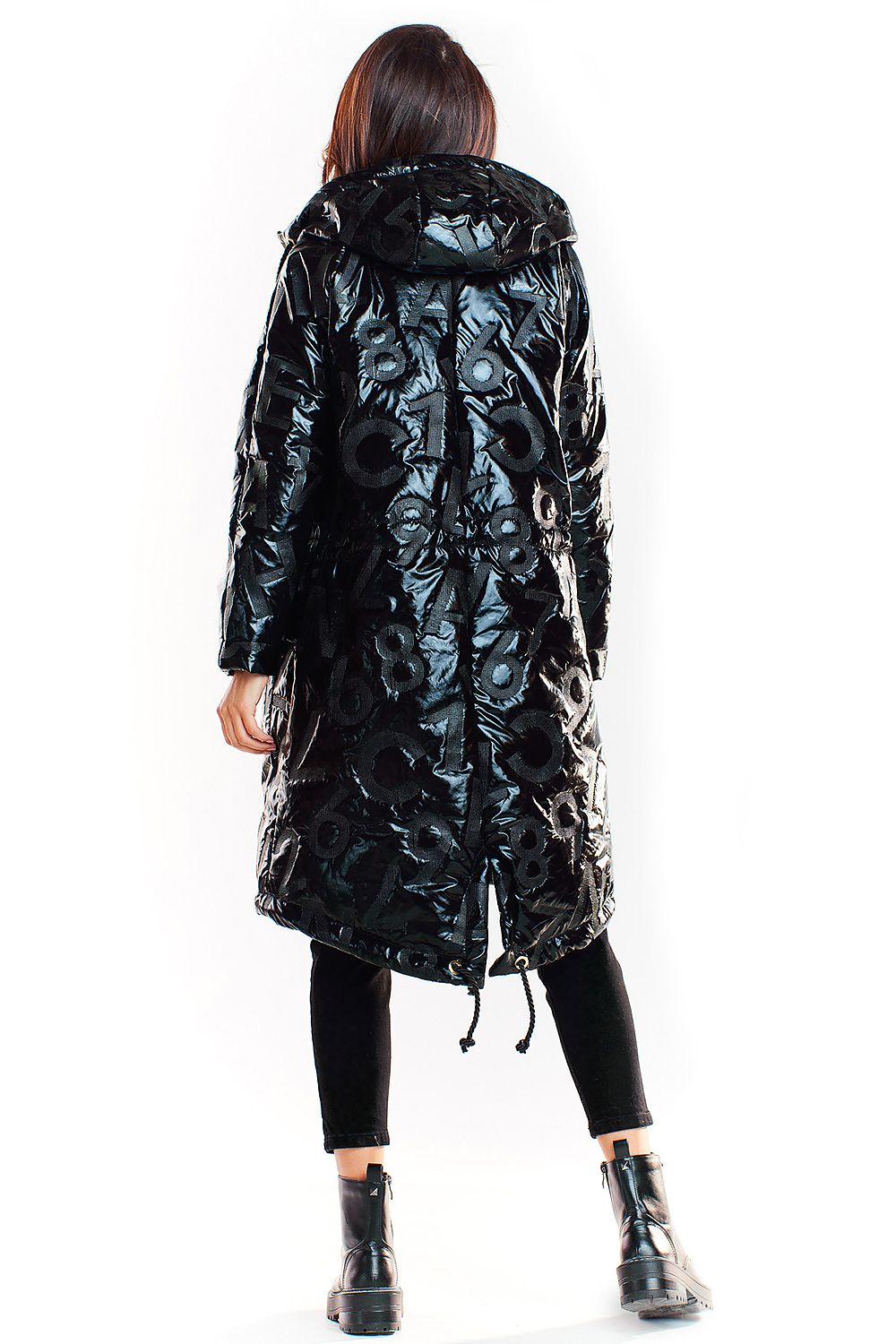 Morvanna Oversized Glossy Insulated Coat