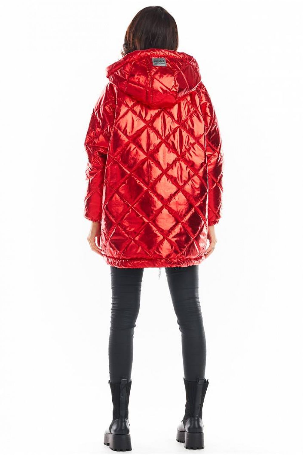 Amawa Oversized Quilted Hooded Jacket