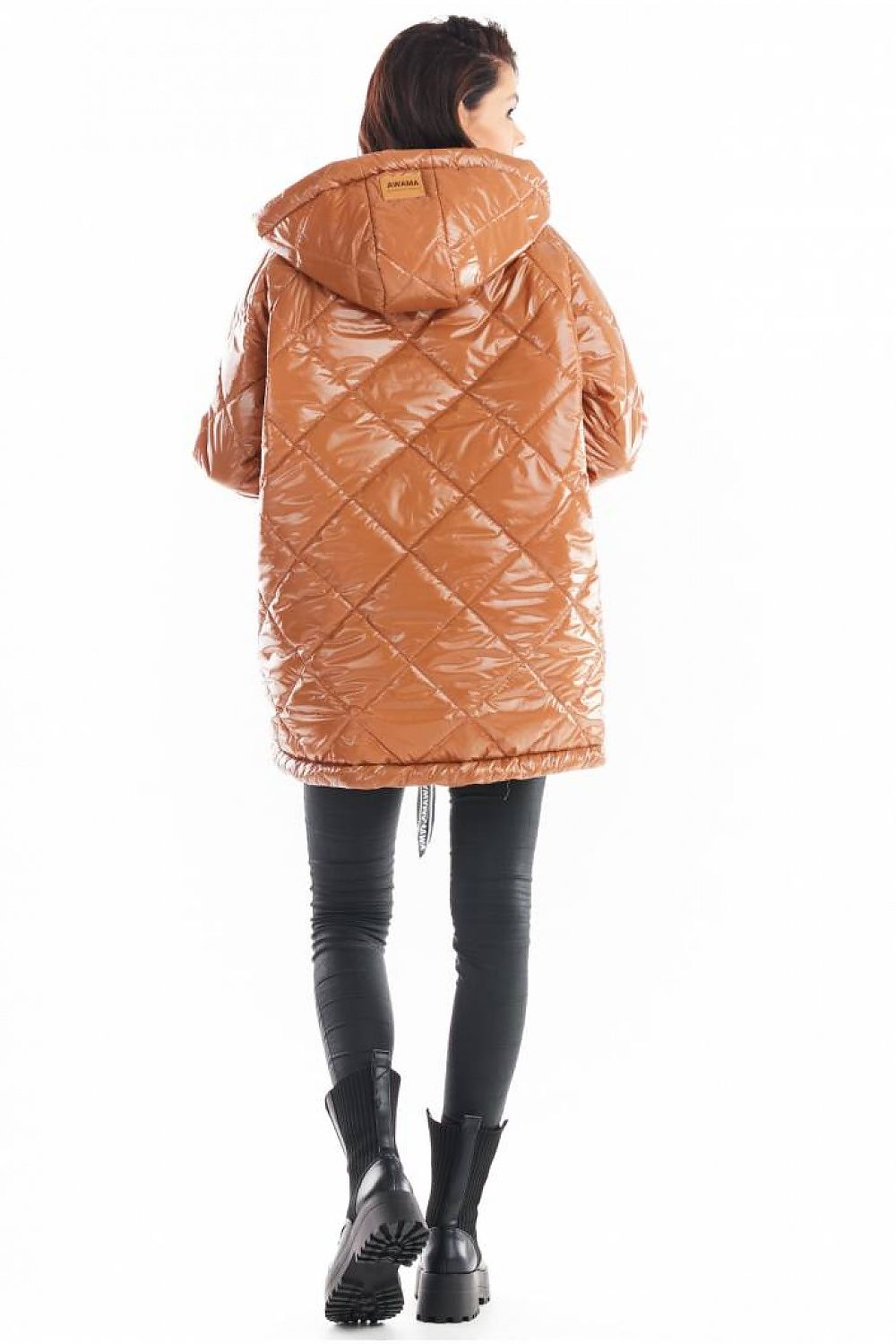 Amawa Oversized Quilted Hooded Jacket
