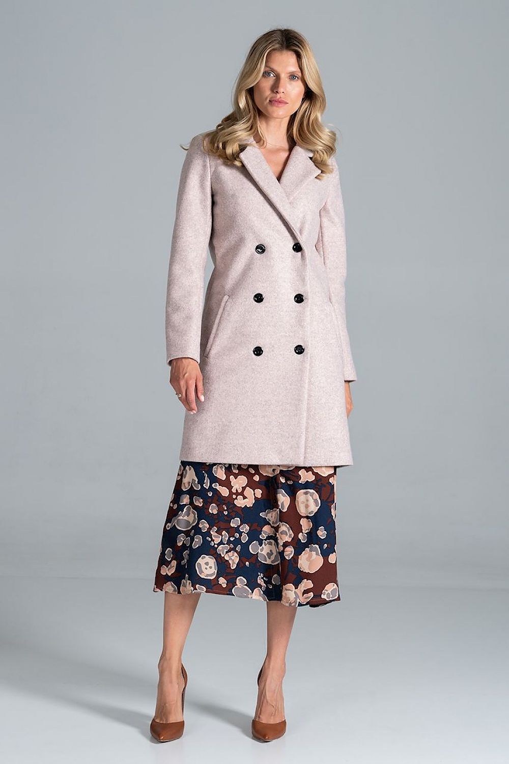 Loryndra Belted Knee-Length Autumn Coat