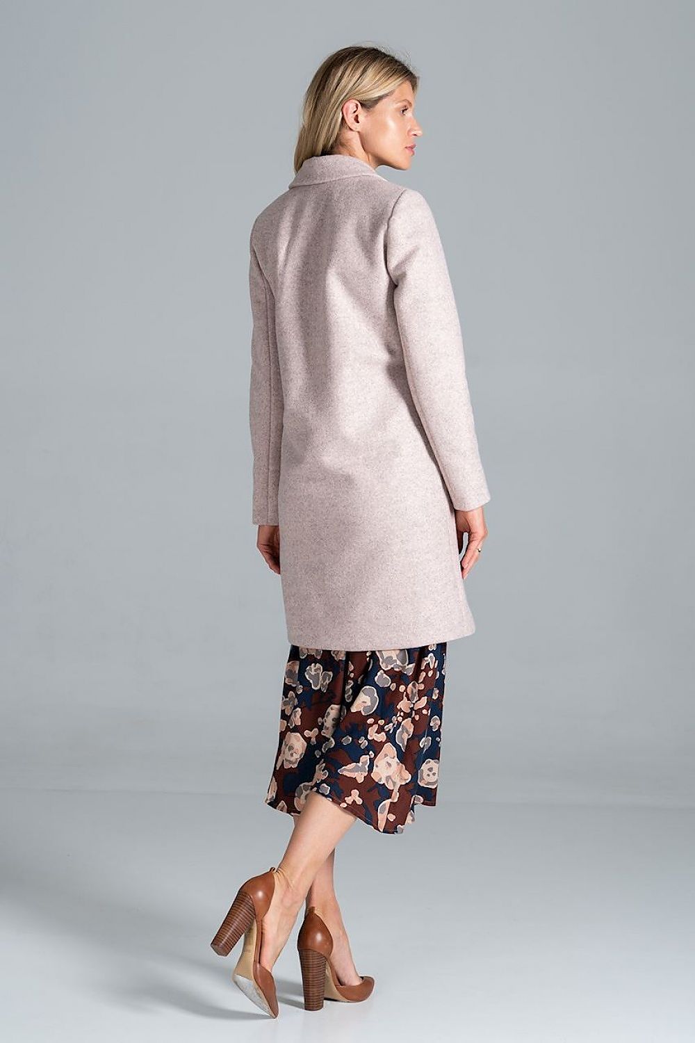 Loryndra Belted Knee-Length Autumn Coat