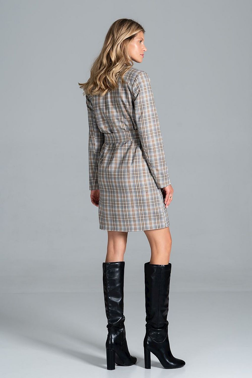 Loryndra Belted Knee-Length Autumn Coat
