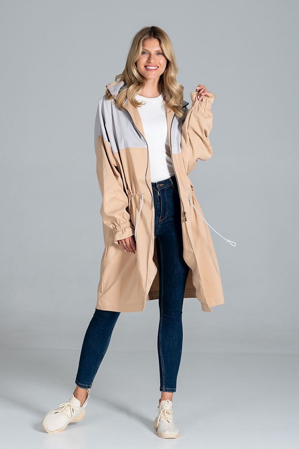 Ardevine Two-Tone Autumn Parka Coat