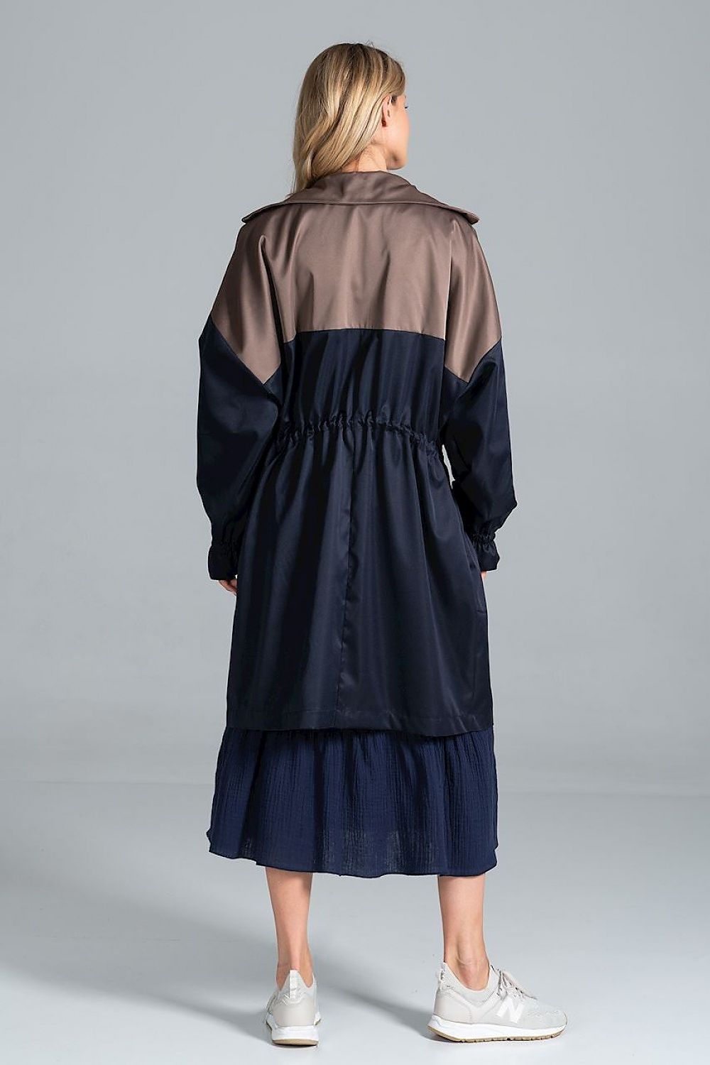 Ardevine Two-Tone Autumn Parka Coat