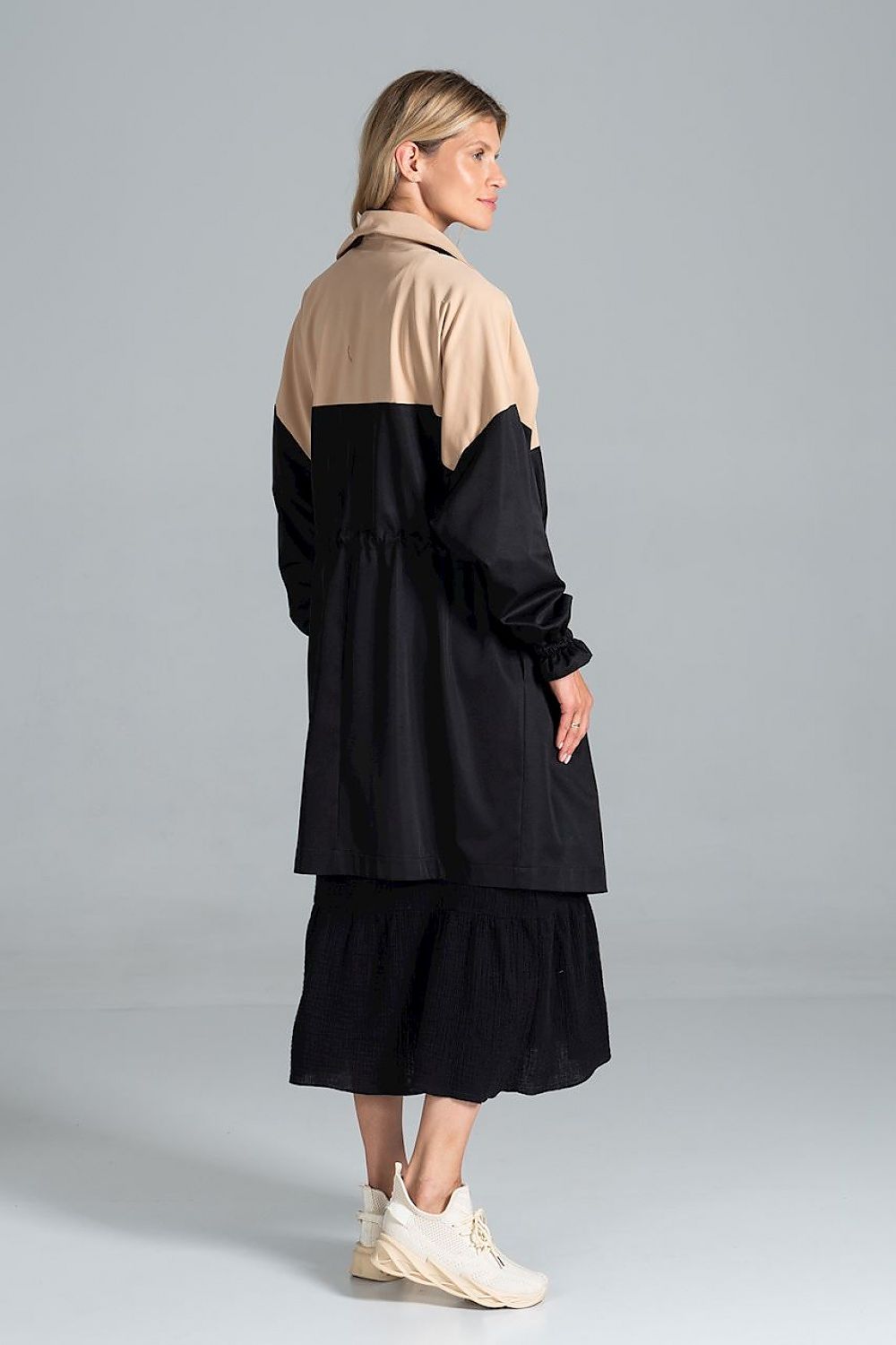 Ardevine Two-Tone Autumn Parka Coat