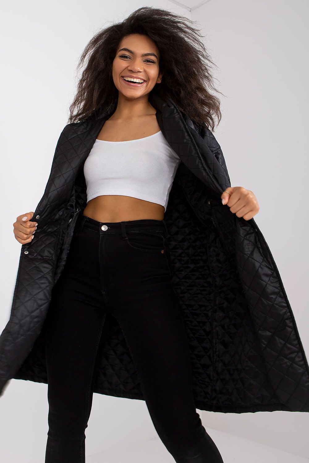 Orlianne Quilted Transitional Coat