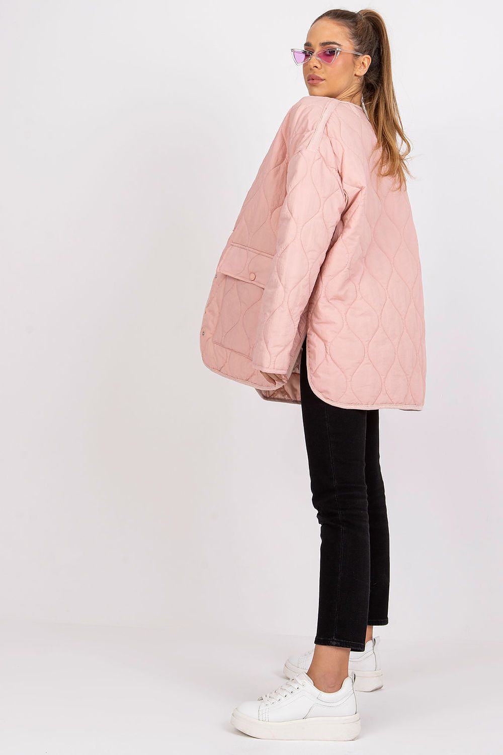 Elenique Quilted Jacket with Press Studs