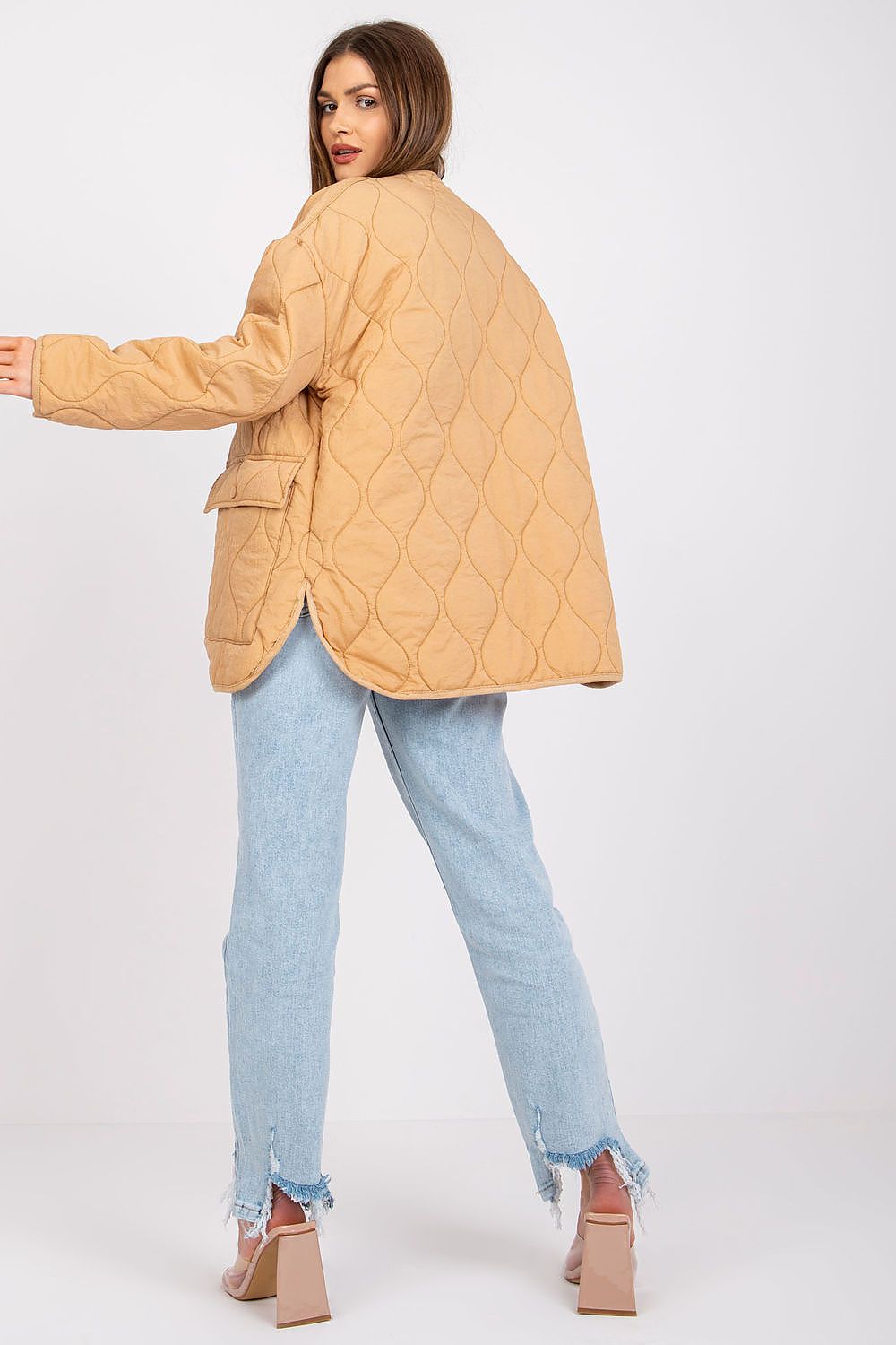 Elenique Quilted Jacket with Press Studs