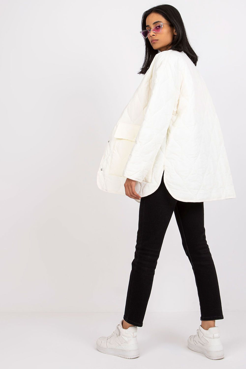 Elenique Quilted Jacket with Press Studs