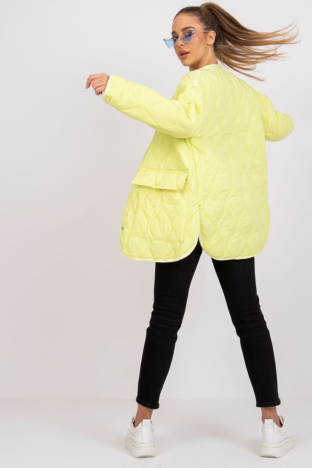 Elenique Quilted Jacket with Press Studs