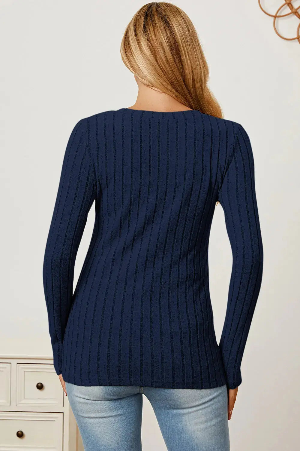 Celestial Comfort Ribbed Long Sleeve Tee