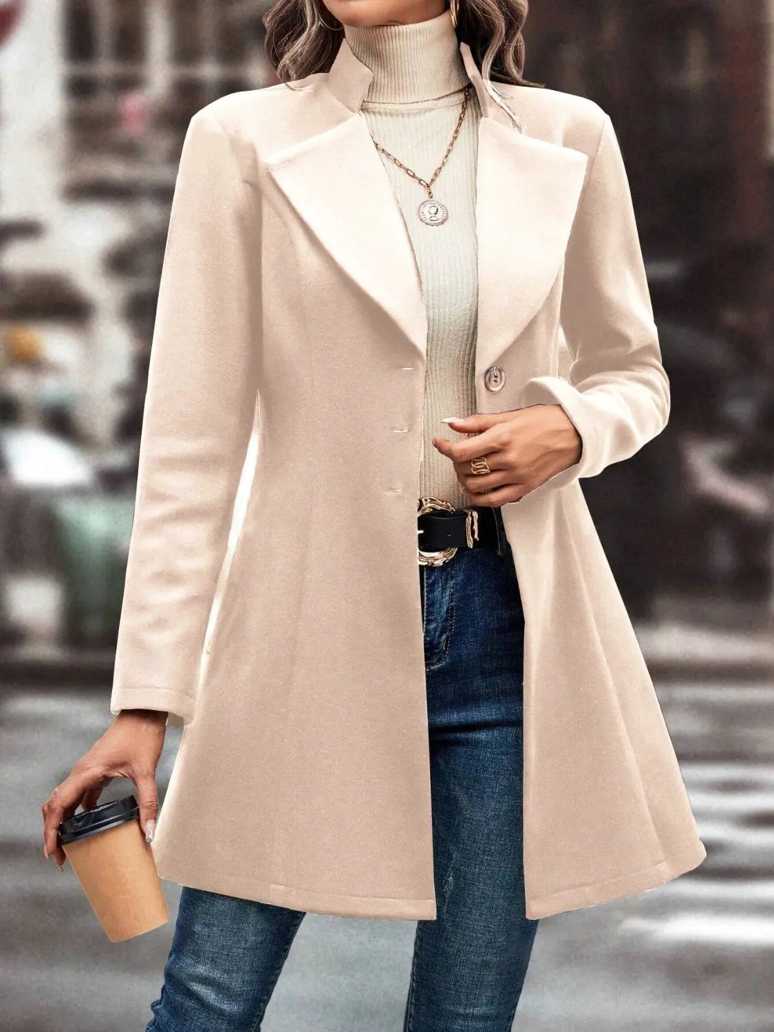 Celestial Elegance Longline Coat