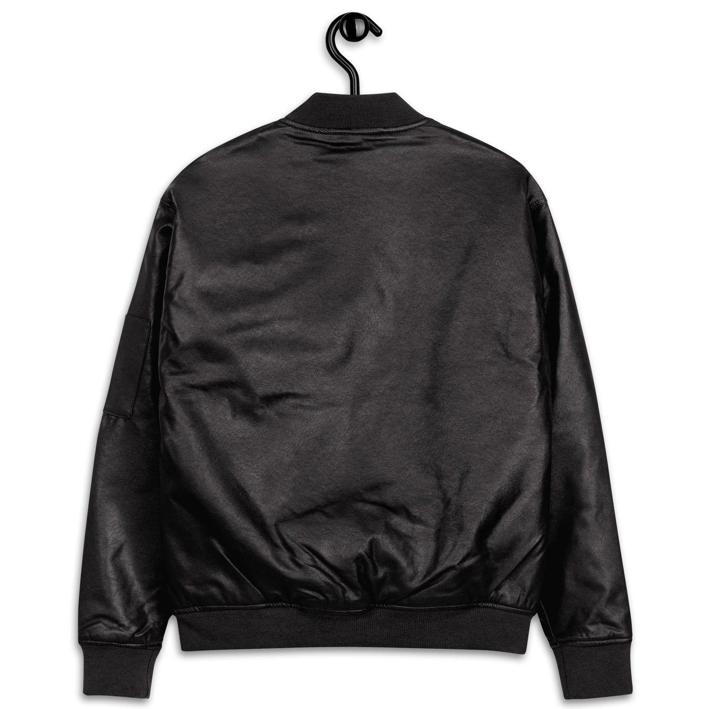 Ukrainian Vibe Tryzub Edition - Leather Bomber Jacket