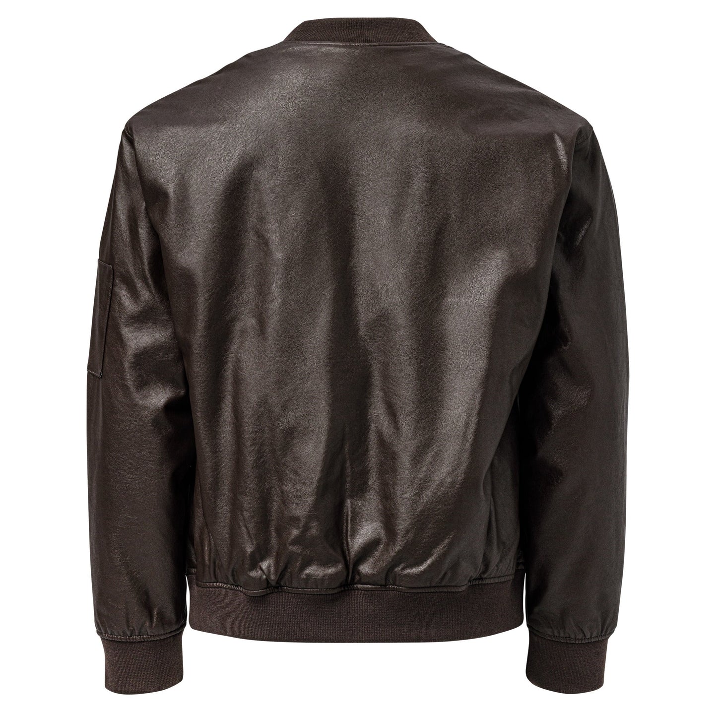 Ukrainian Vibe Tryzub Edition - Leather Bomber Jacket