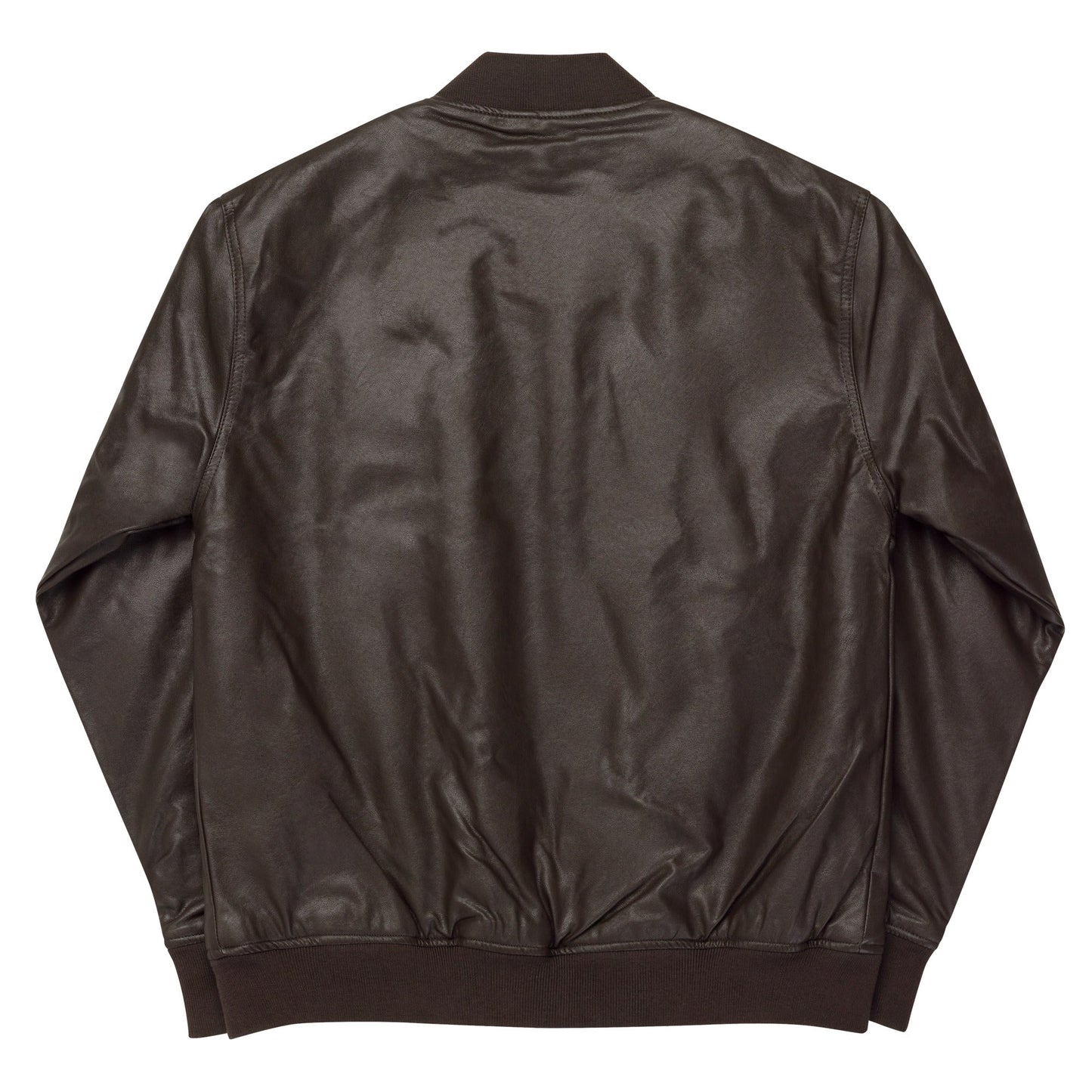 Ukrainian Vibe Tryzub Edition - Leather Bomber Jacket