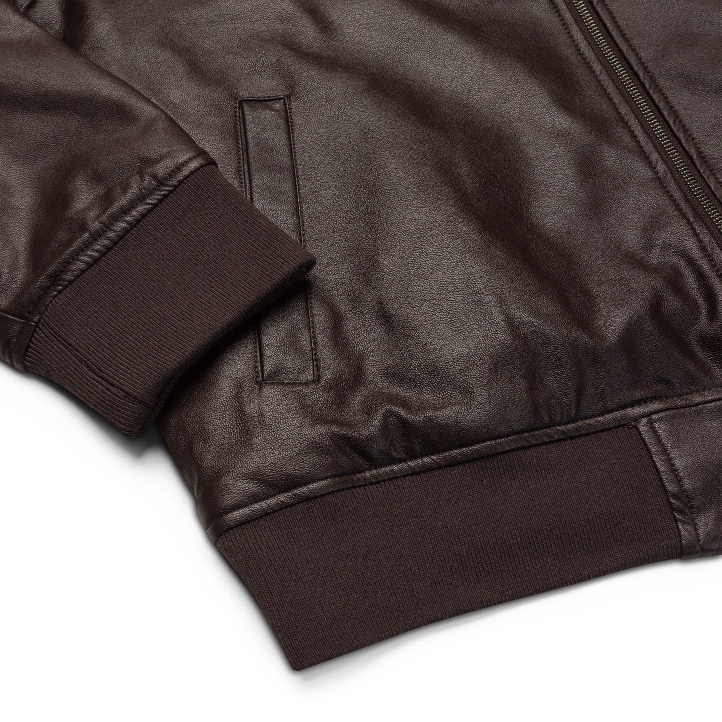 Ukrainian Vibe Tryzub Edition - Leather Bomber Jacket