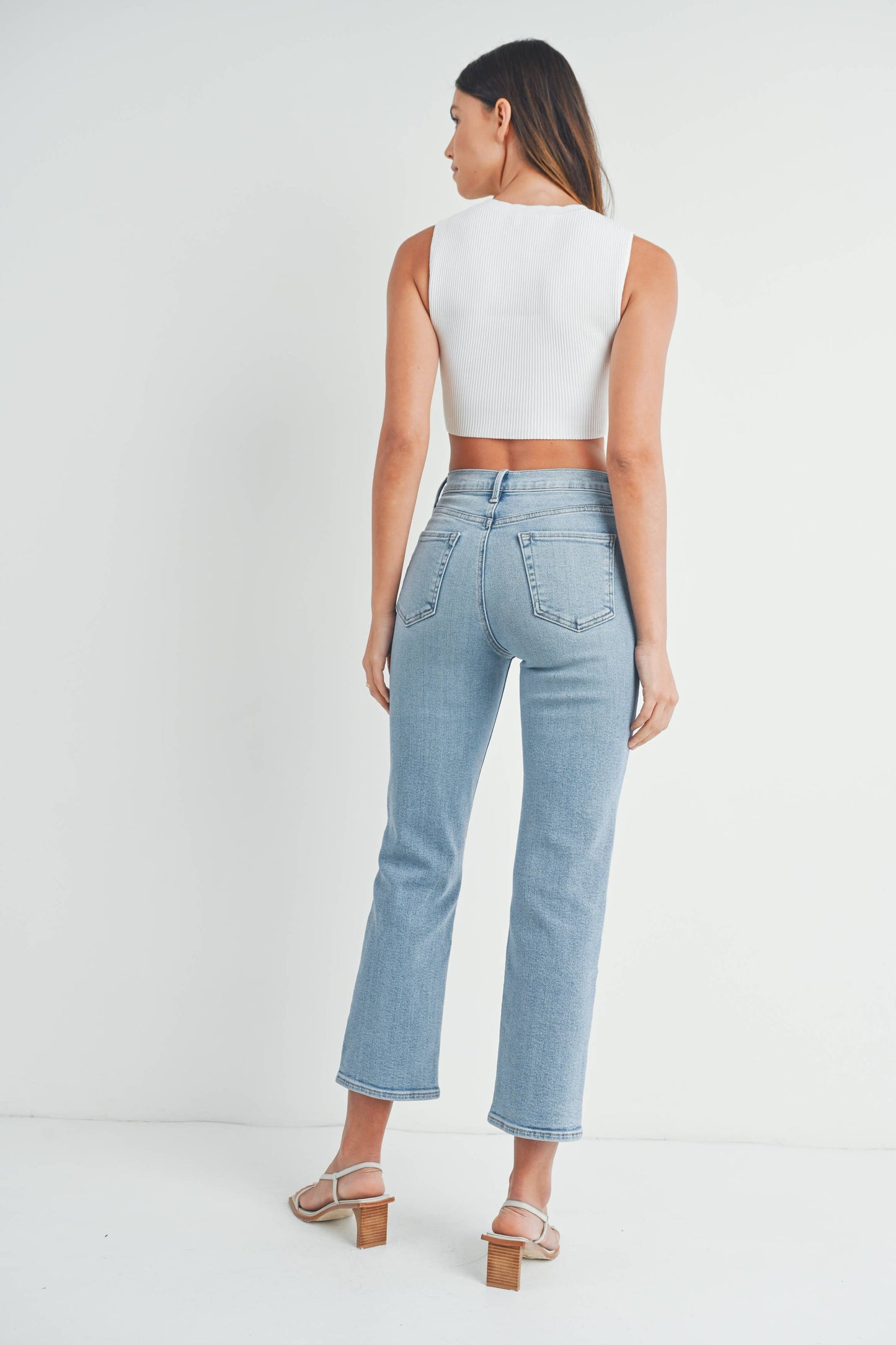 The Nikki Classic High-Waisted Straight Leg Jeans