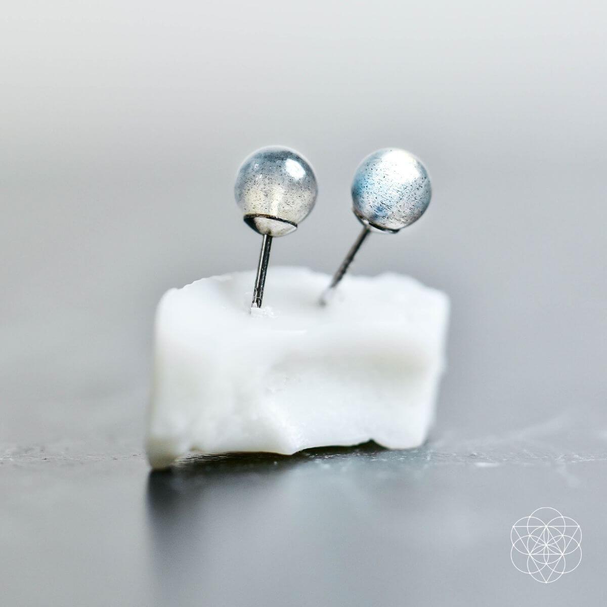Lunar Labradorite Poise Earrings For Stellar Presence