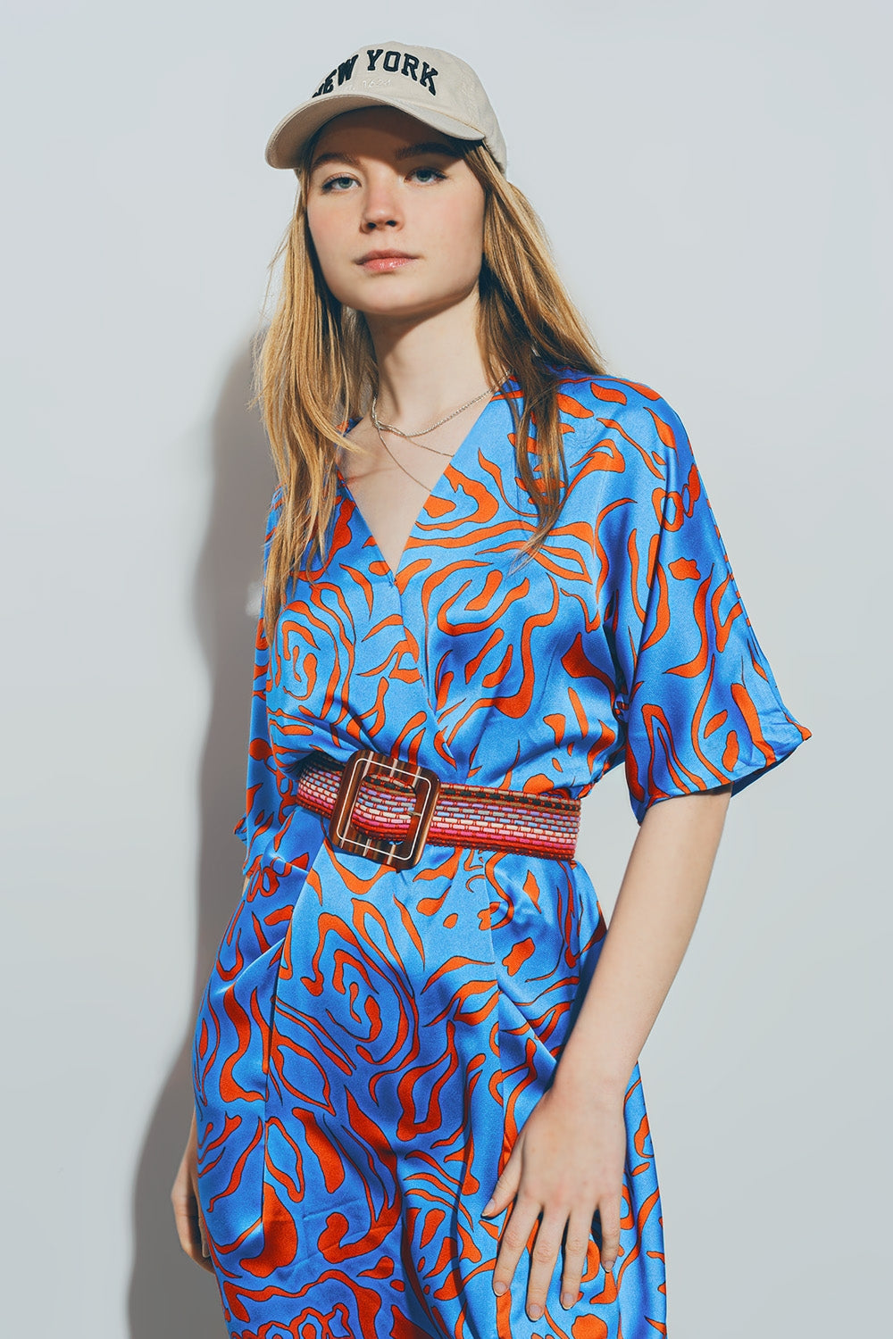 Auralyn Satin Wrap Dress