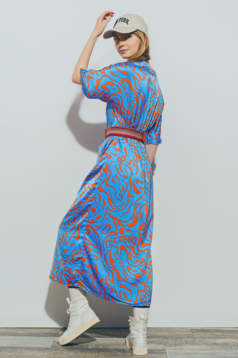 Auralyn Satin Wrap Dress