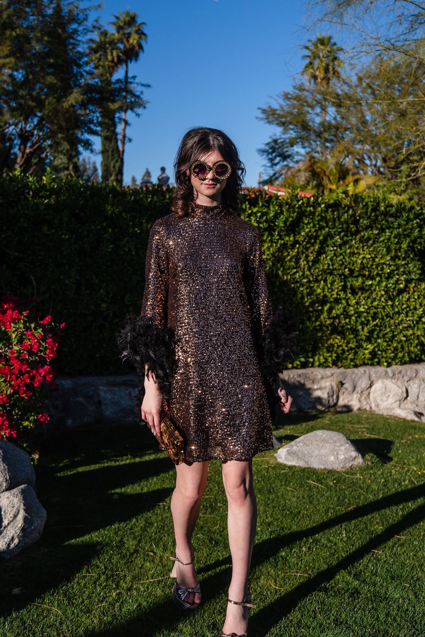 Time Warp Sequin Mod Mini in Copper Flash