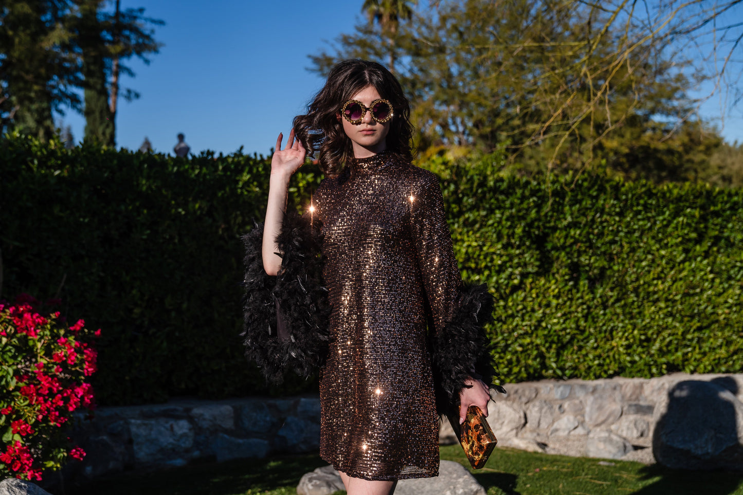 Time Warp Sequin Mod Mini in Copper Flash