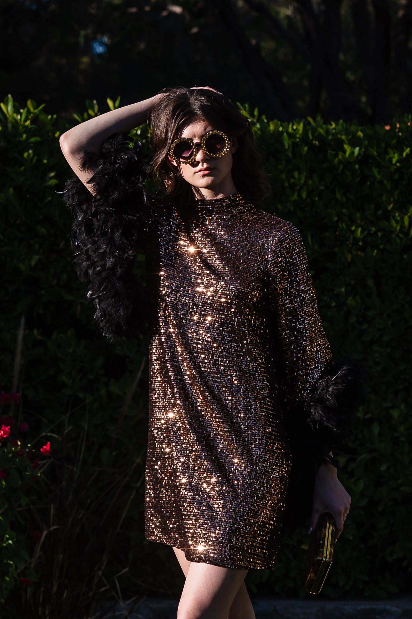 Time Warp Sequin Mod Mini in Copper Flash