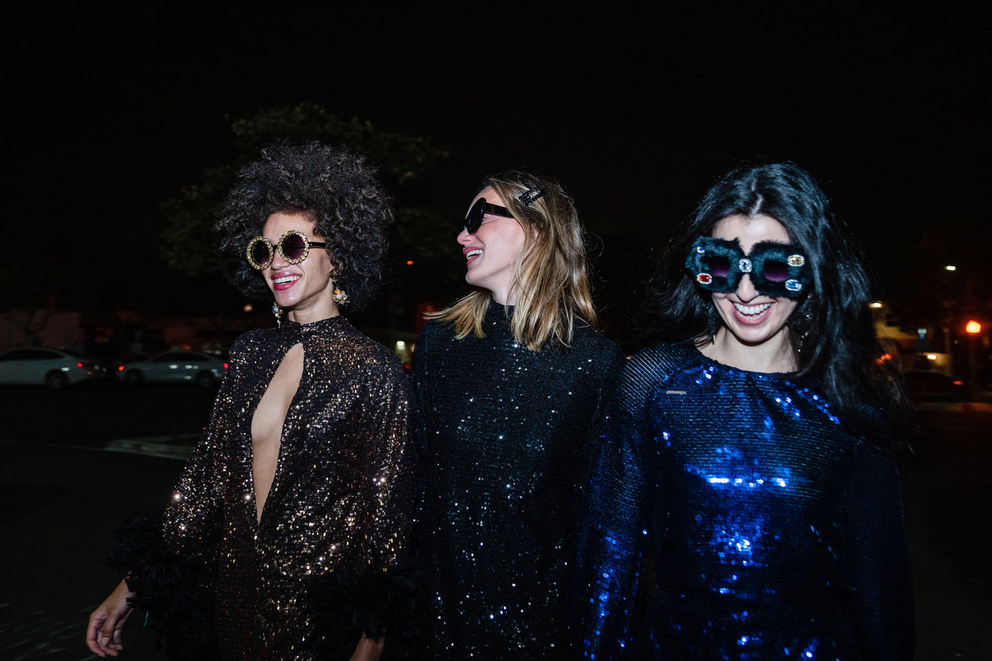 Time Warp Sequin Mod Mini in Frankie Black