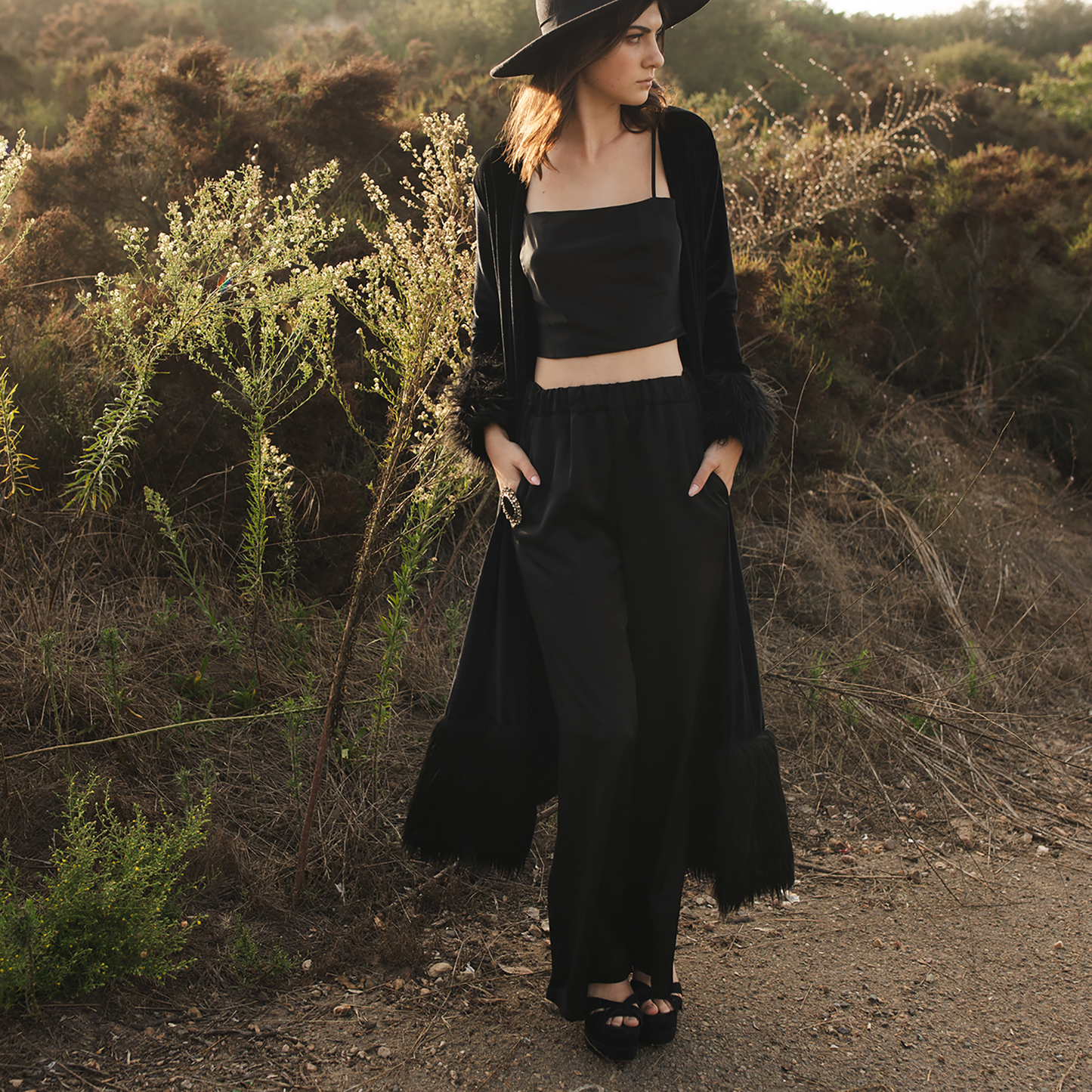 Melissa Elastic Waist Wide Leg Pant