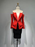 Loose Top Casual Tight Skirt 2 Pieces Suit See size chart under “more details”