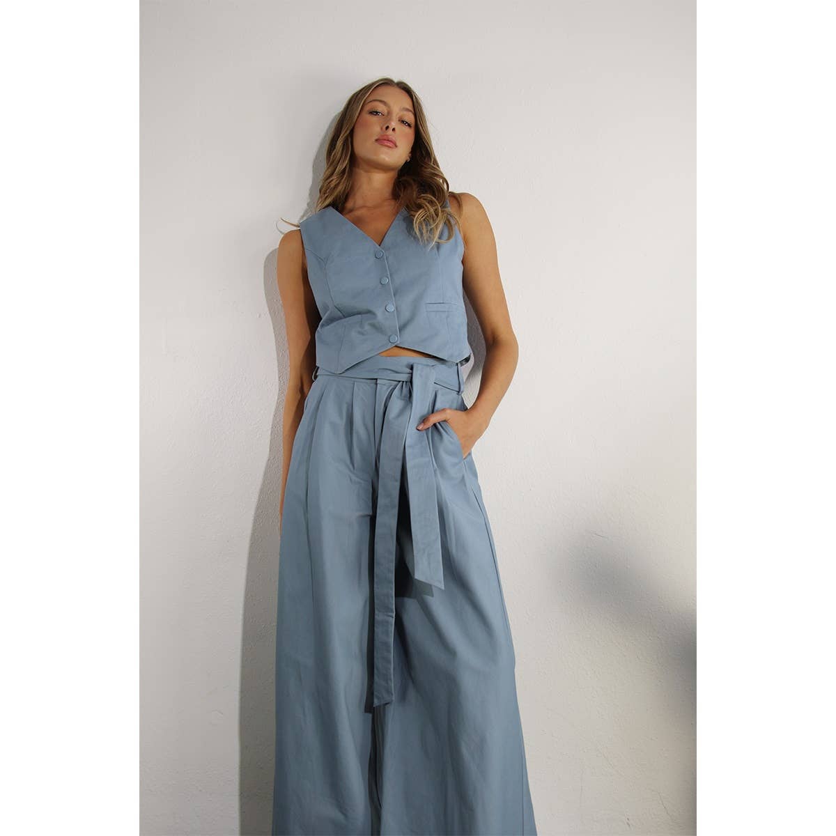 The Parker Cotton Vest and Pants Set