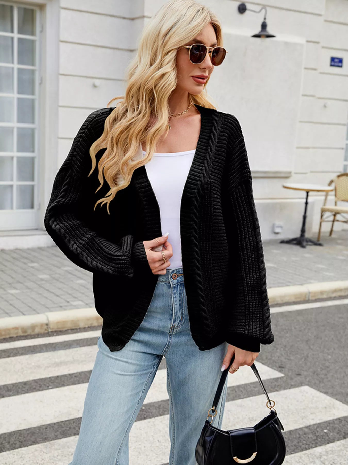 Button Up Long Sleeve Cardigan