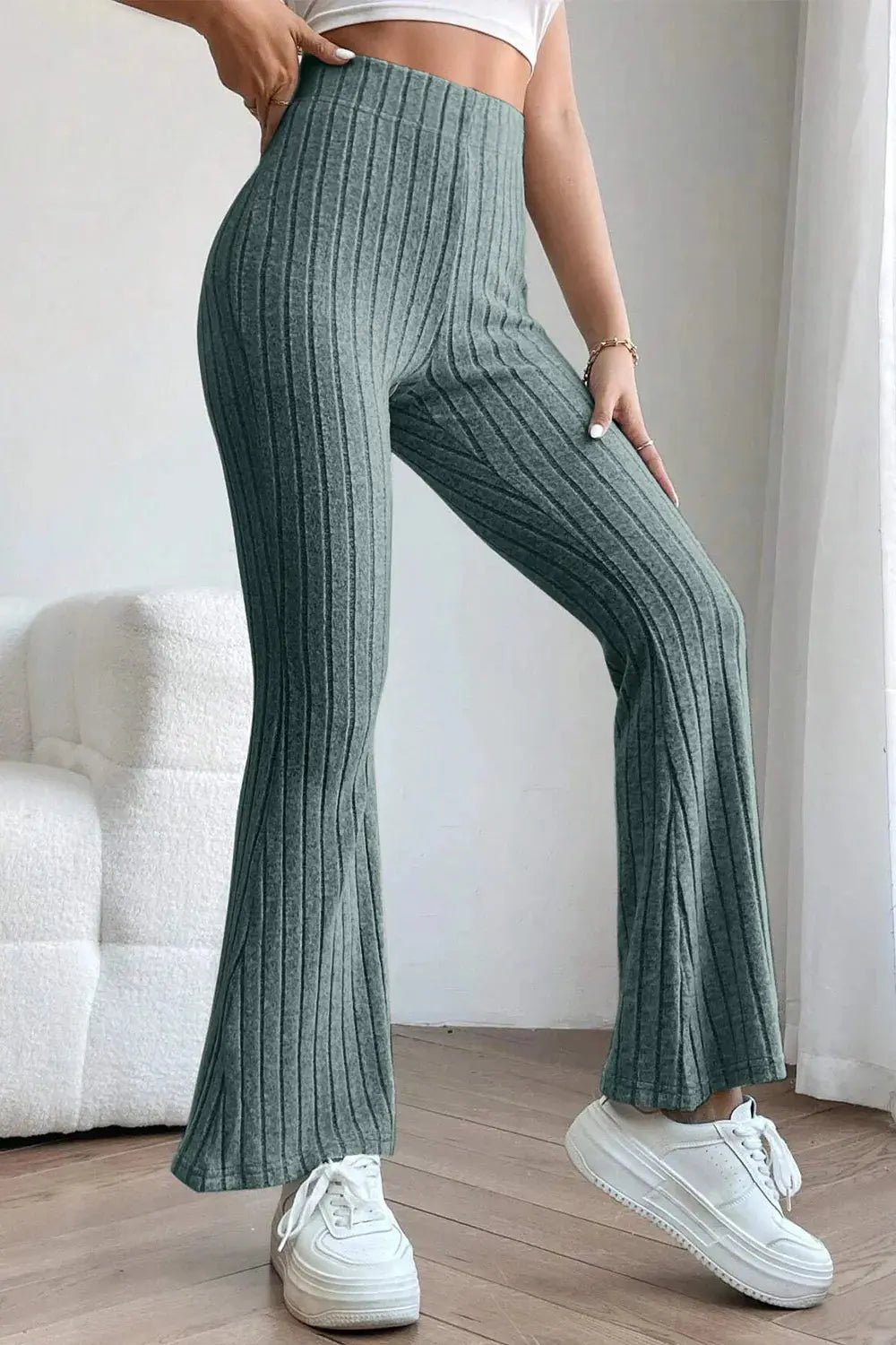 Celestial Chic High Waist Flare Pants