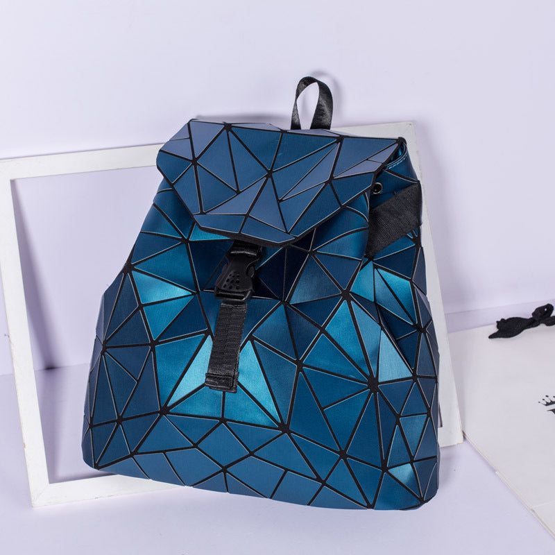 Ladies Fashion Geometric Backpack See size chart under “more details”