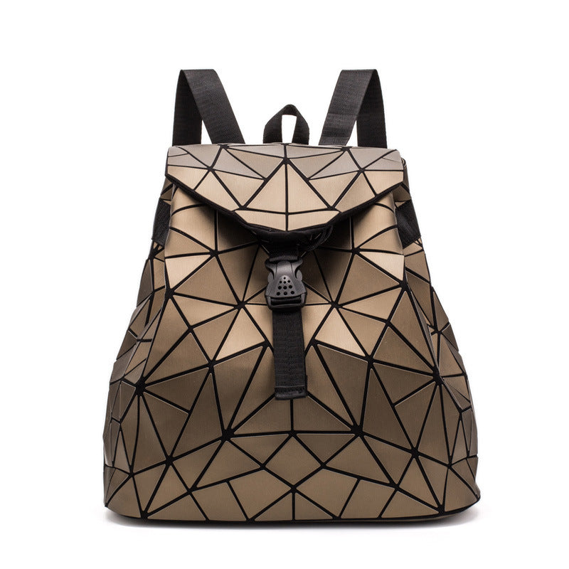 Ladies Fashion Geometric Backpack See size chart under “more details”