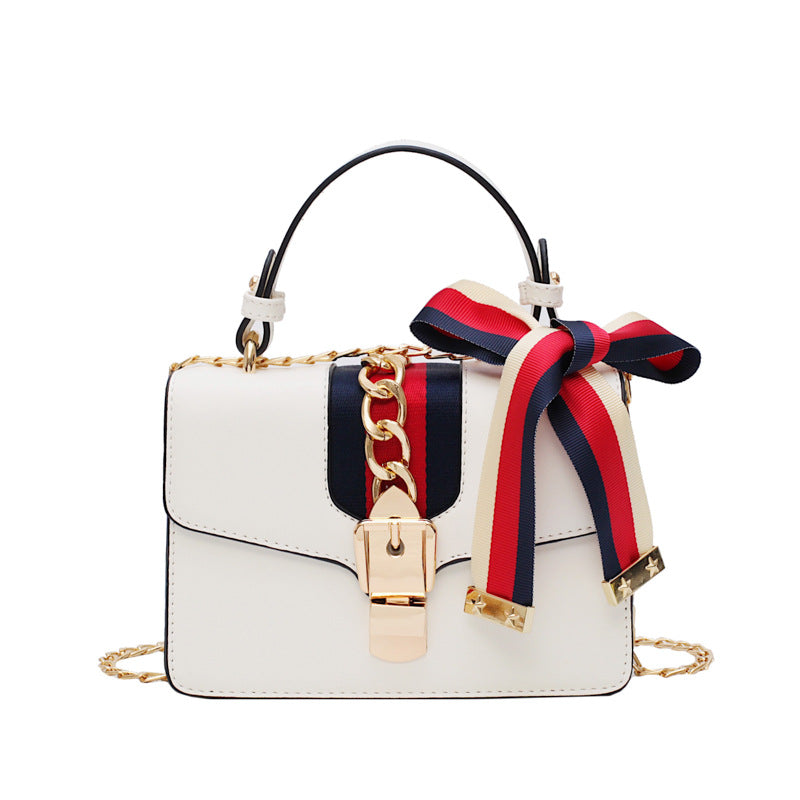 Fashion chain lock bag See size chart under “more details”