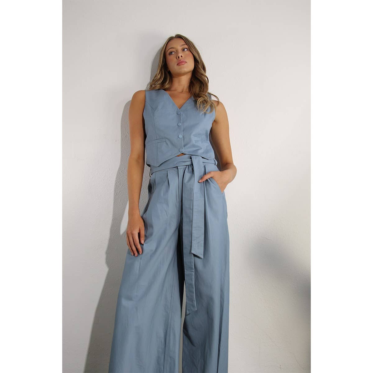 The Parker Cotton Vest and Pants Set