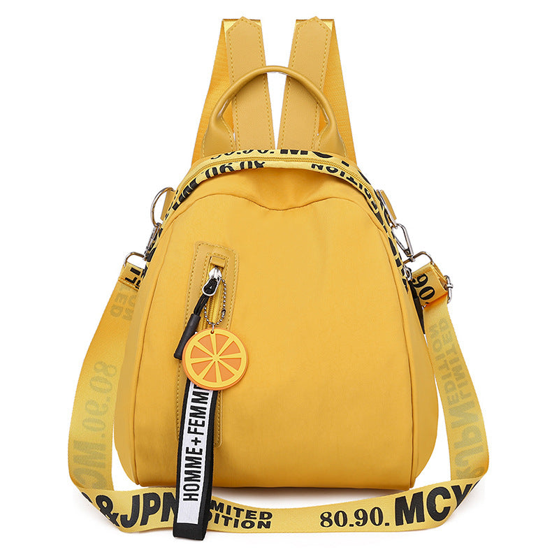 Fashion orange pendant backpack See size chart under “more details”