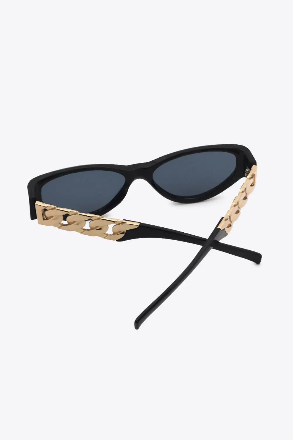 Chain Detail Cat Eye Sunglasses – UV400 Fashion Shades