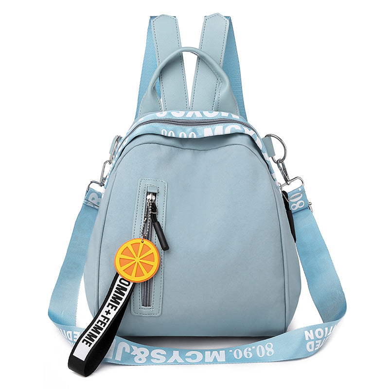 Fashion orange pendant backpack See size chart under “more details”